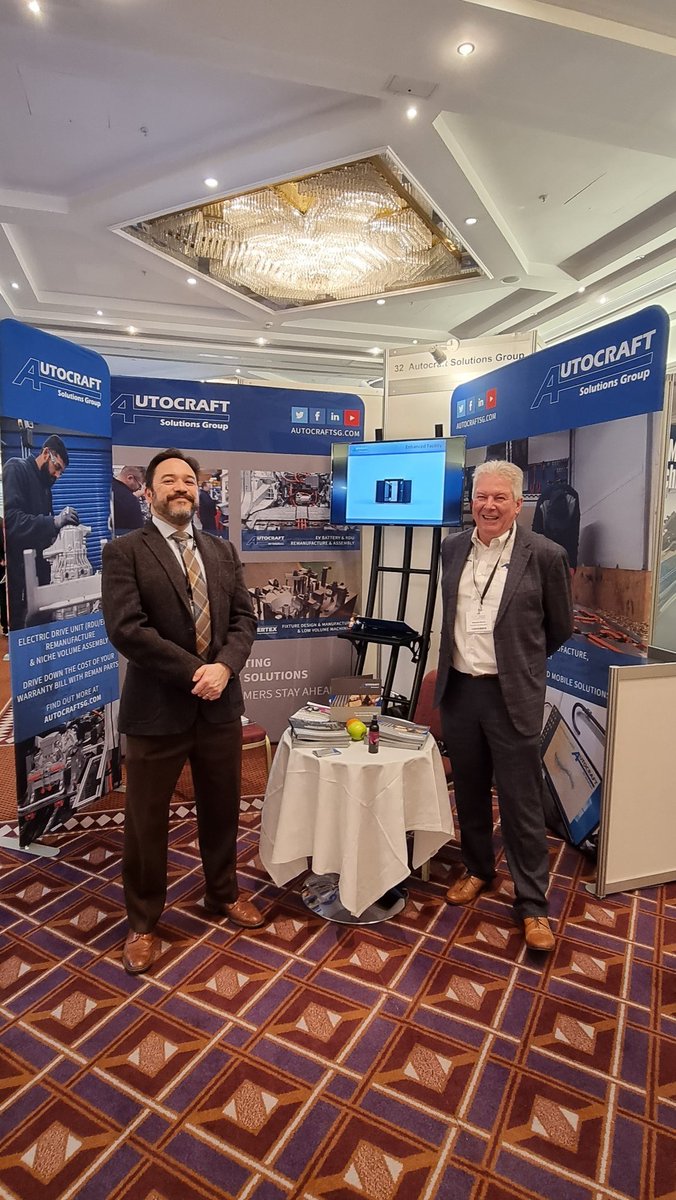 AutocraftSG's tweet image. At the Future Propulsion Conference in Birmingham today and tomorrow showing Autocraft&apos;s capabilities in EV battery and Electric Drive Unit assembly and remanufacture! #FPC2022 #EV #batteries