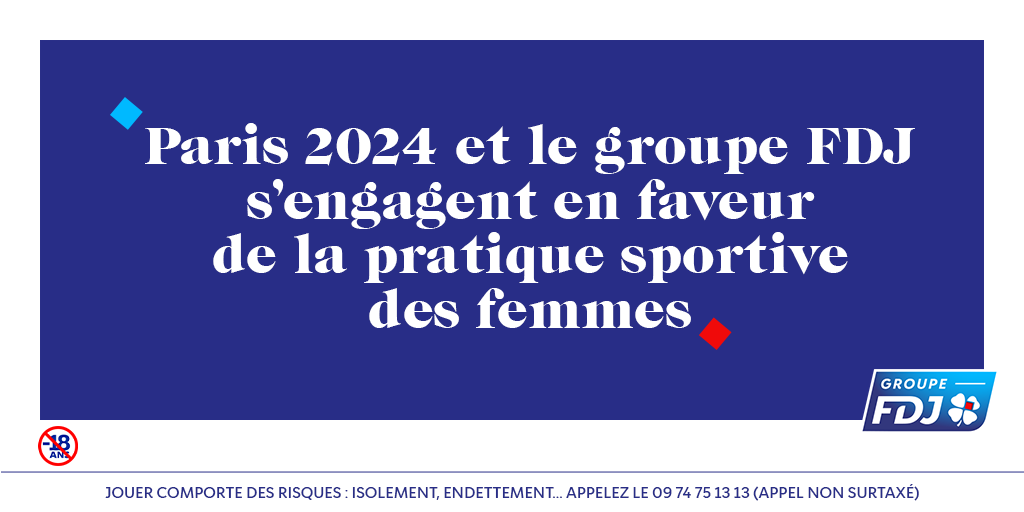 fdj_united's tweet photo. En amont de la #JournéeInternationaleDesDroitsDesFemmes, #FDJ et @Paris2024 lancent un #appelàprojets pour accompagner 400 000 femmes dans leur pratique sportive en France. https://t.co/KbeNmO7wGj
#sportféminin #Impact2024 #JIDDF #8mars #Paris2024 https://t.co/EBN22UteSq