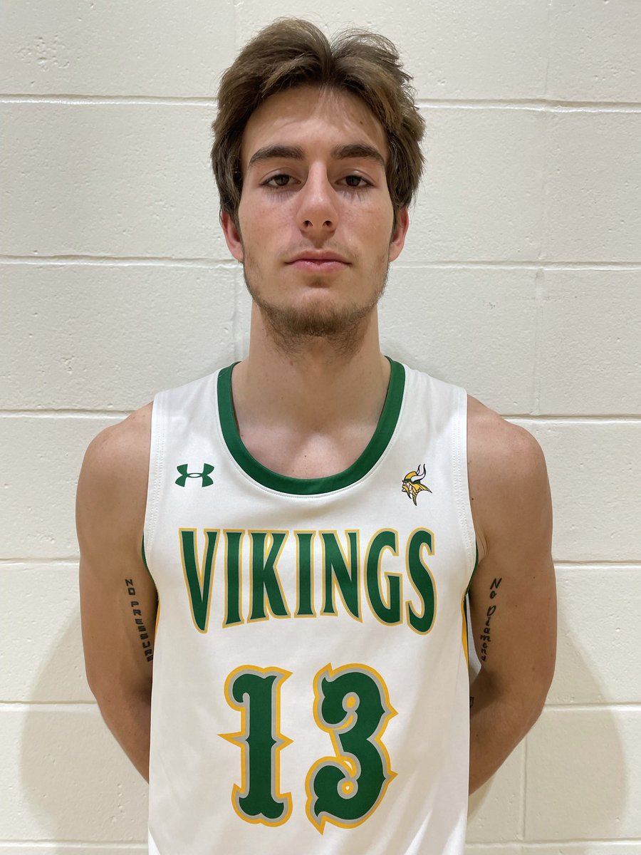 Dawson Perkins set a school record with 10 blocked shots last night as he recorded only the 3rd triple-double in school history!  Braden Shepherd, Nolan Cumberland, and Tayde Kiser all joined him in scoring in double figures with 20, 14 and 11 respectively! The Vikings won 60-55