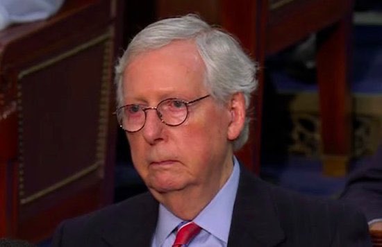 JeffBoulton's tweet photo. It appears there were many cases of #RestingMitchFace at last night's #SOTU. https://t.co/C1kwMHNeMY