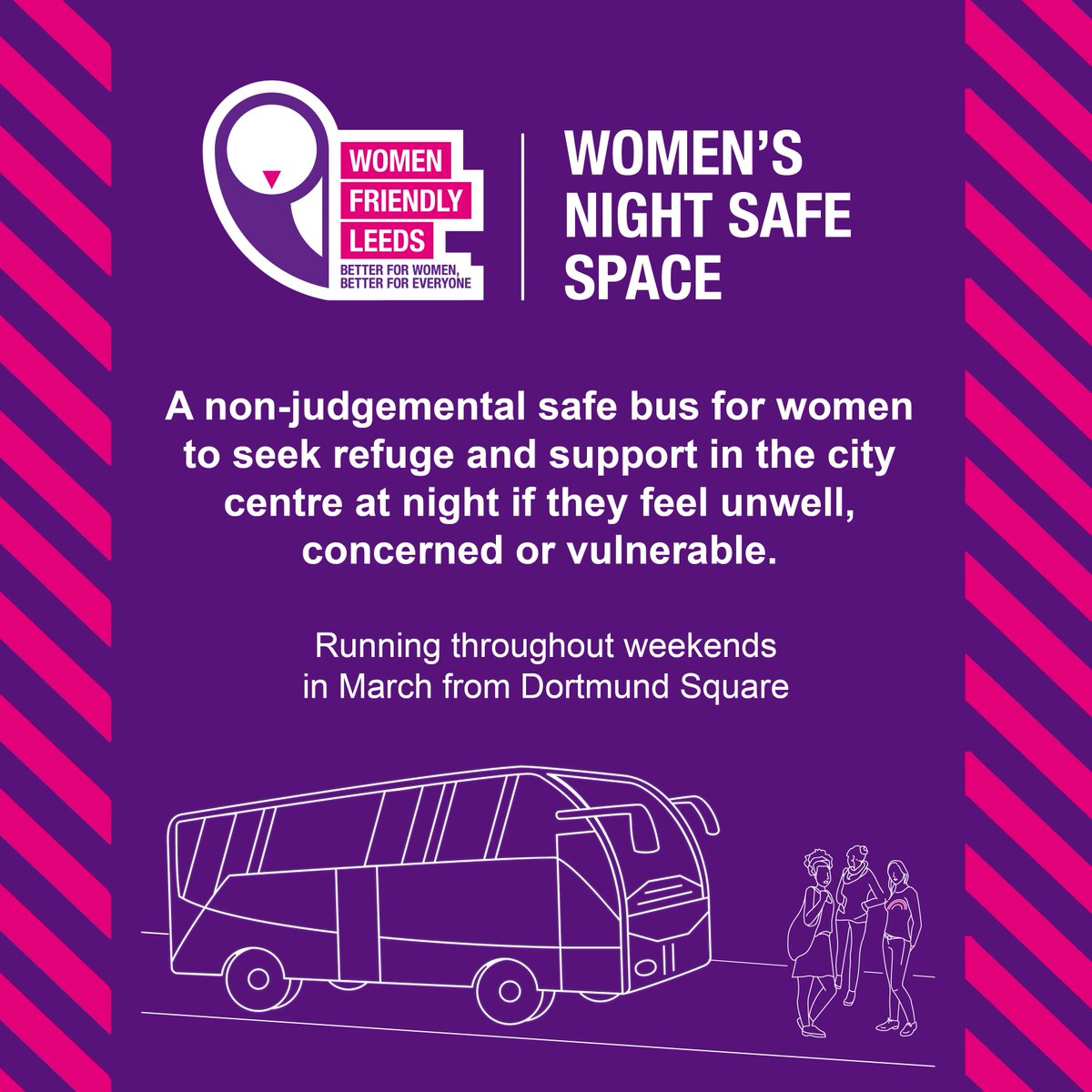 Gough and Kelly are proud to support the Women’s Night Safe Space pilot, a joint initiative between Women’s Lives Leeds and Safer Leeds, that will run from 9pm until 2.15am on three consecutive weekends in March #BeSafeFeelsafe #WomensSafetyMatters @SaferLeeds @womenfriendlyls