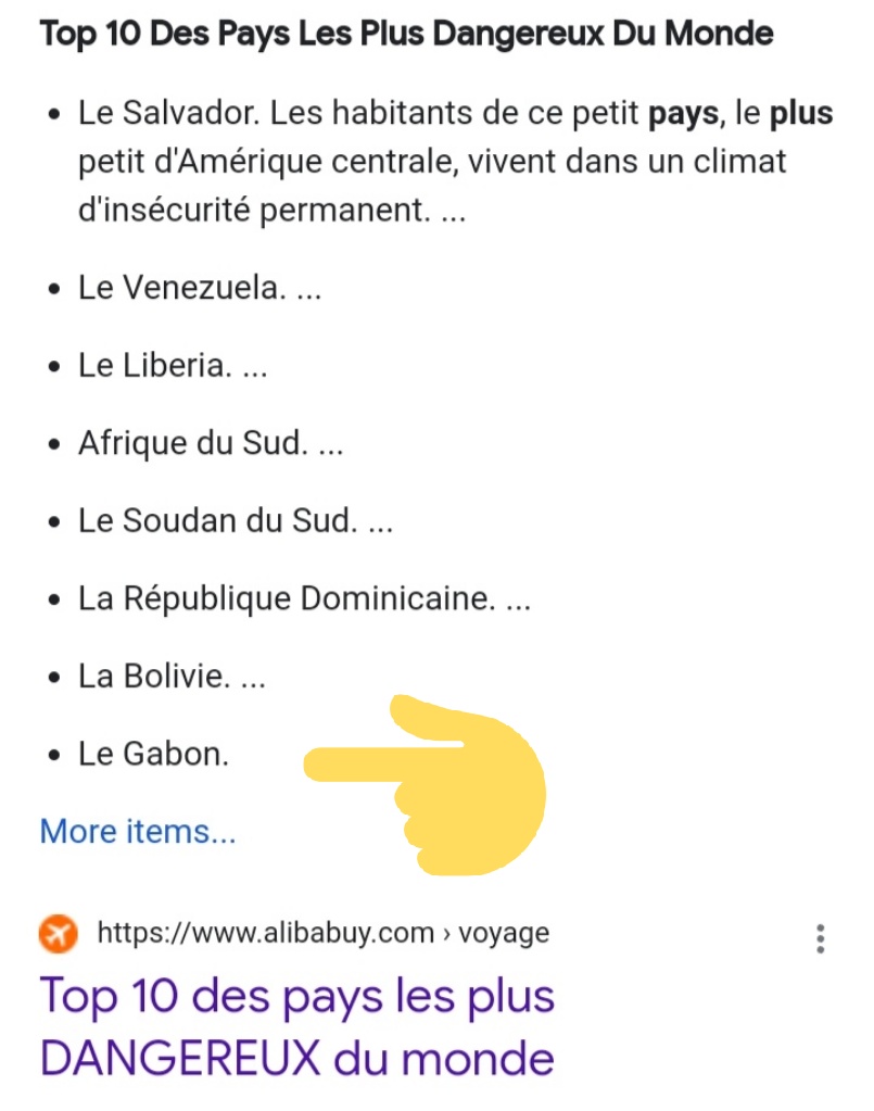 Le Gabon 🇬🇦 désormais dans le top 10 des pays les plus dangereux au monde 😞😭 <a href="/JessyeElla/">Jessye Ella Ekogha</a> <a href="/Comgouv_GA/">Comgouv</a> <a href="/Info241_/">Info241.com</a> <a href="/mathias_otounga/">Mathias OTOUNGA OSSIBADJOUO</a>  <a href="/InterieurGOUVGA/">Ministère de l'intérieur</a> <a href="/lamber/">tomas uriel</a>