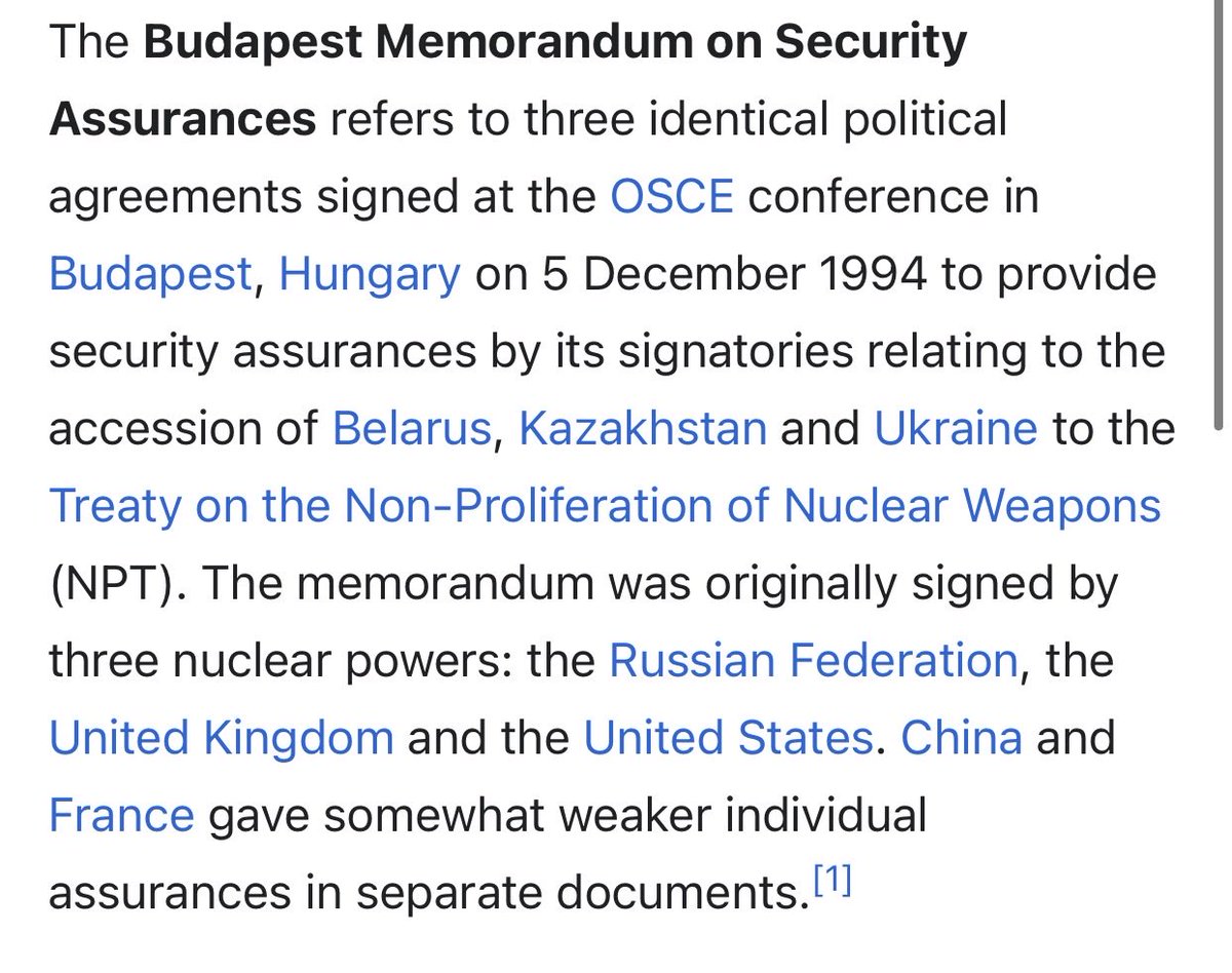 I’m going to point out the elephant in the room. The U.K. and US committed in 1994 to protect the territorial integrity of Ukraine in exchange for Ukraine giving up its nuclear weapons. Now that is being threatened, we have a moral imperative to at least set up a no-fly zone.