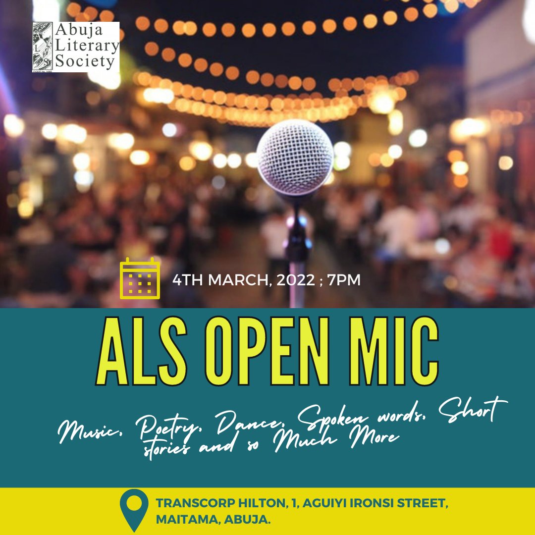 AbujaLitSociety's tweet photo. #ALSOpenMic at Transcorp 😉 - https://t.co/eGMtHcQi8G https://t.co/H70ueOOaLz