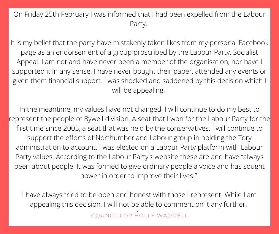 Councillor Holly Waddell tweet media