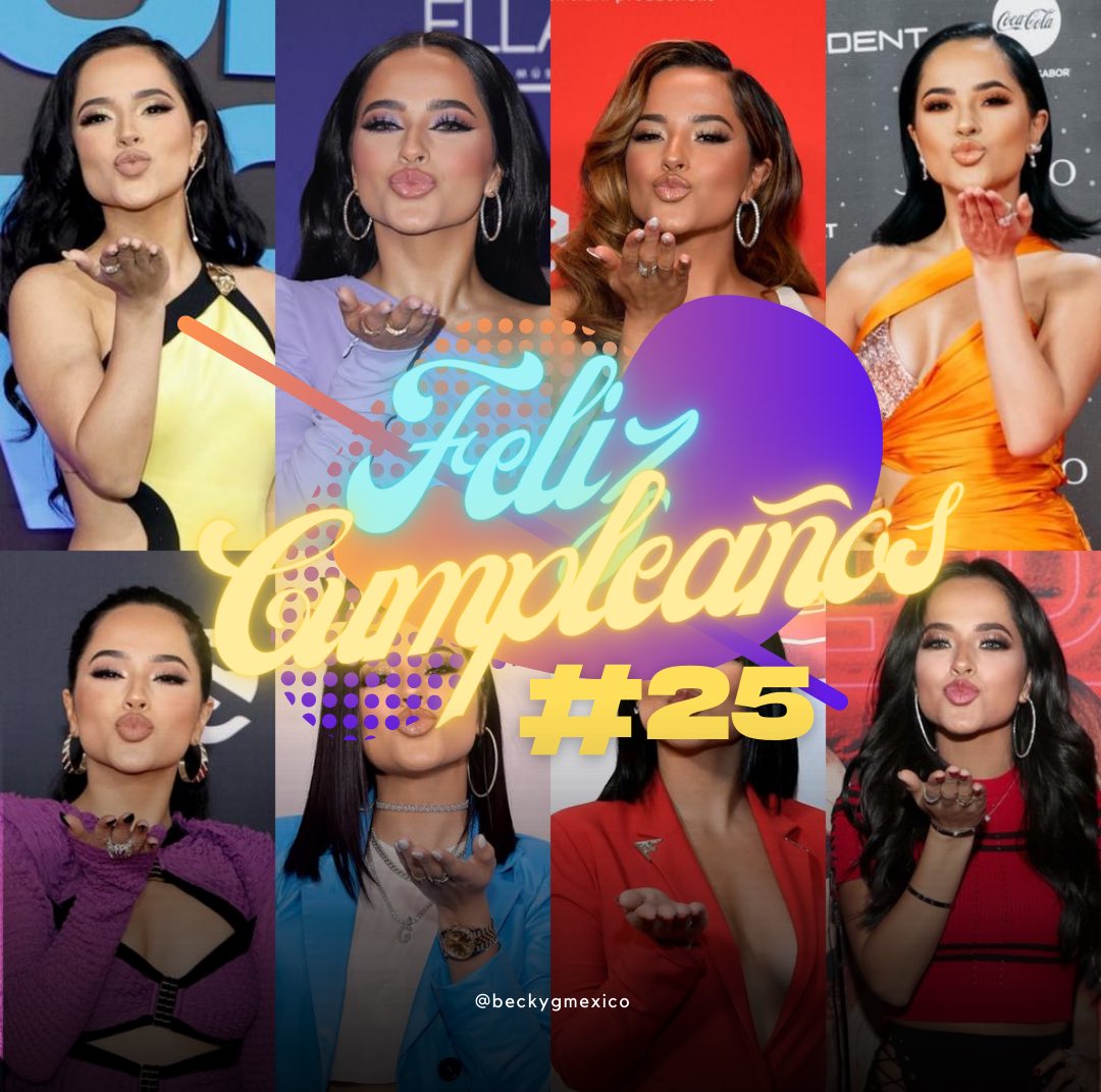 BeckyGMexico2's tweet photo. ¡Feliz cumpleaños #25, @iambeckyg! ❤️‍🔥

Hoy 2/Marzo, una de las más grandes exponentes del género urbano, está de fiesta. Realmente eres una inspiración para mucha gente, a tu corta edad has logrado muchas cosas y eso es de celebrarse. We love you. 🌹

It’s Becky G day! https://t.co/jKOXjt8uJT