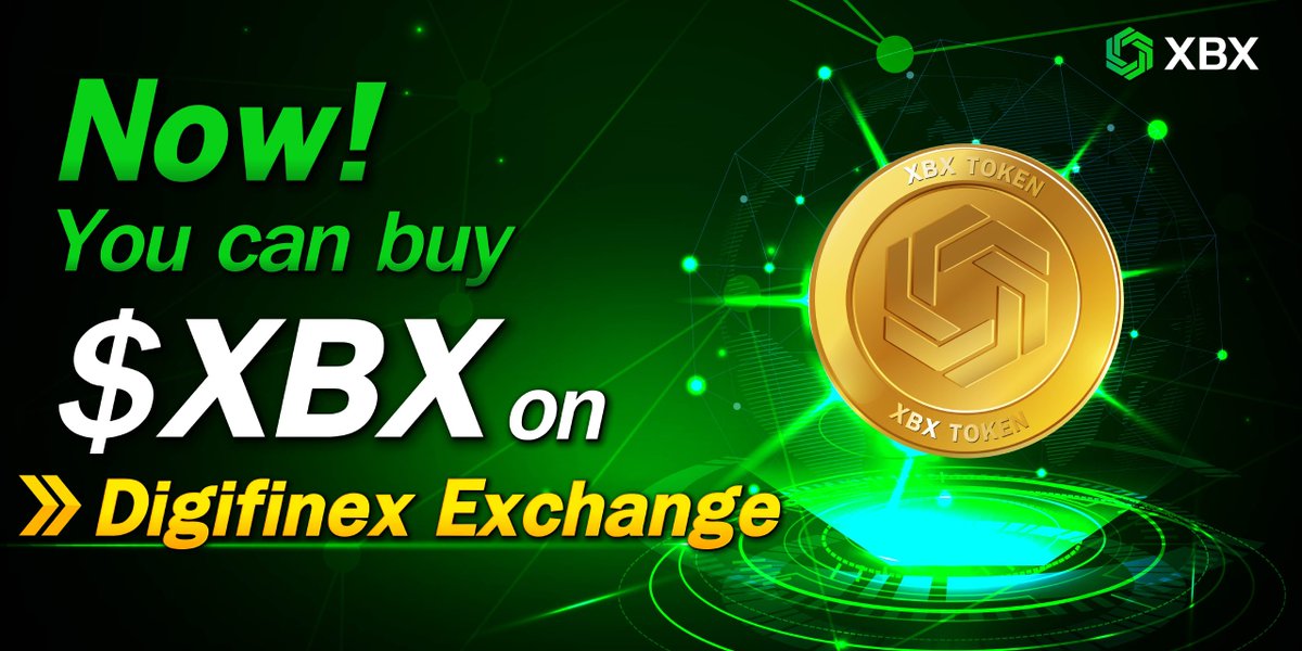 Where to buy $XBX ?🧐

To get $XBX in pocket, you can buy them on Digifinex Exchange here: digifinex.com/en-ww/trade/US…

Our XBX staking on #Polygon is coming very soon!