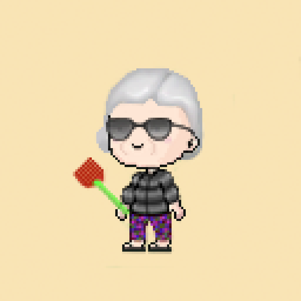 yourlocals_nft's tweet photo. Your Local Asian Grandma#3095 in the kitchen, in summer. If you know, you know 😆

Skin: Puffer 4%
Eyewear: Rectangle 12%
Hair: Spacebuns Silver 10%
Hat: Cloche 14%
Accessories: Null 10%
#NFT #opensea #Grandma #Subtleasiantraits https://t.co/uhCZBfjfxg