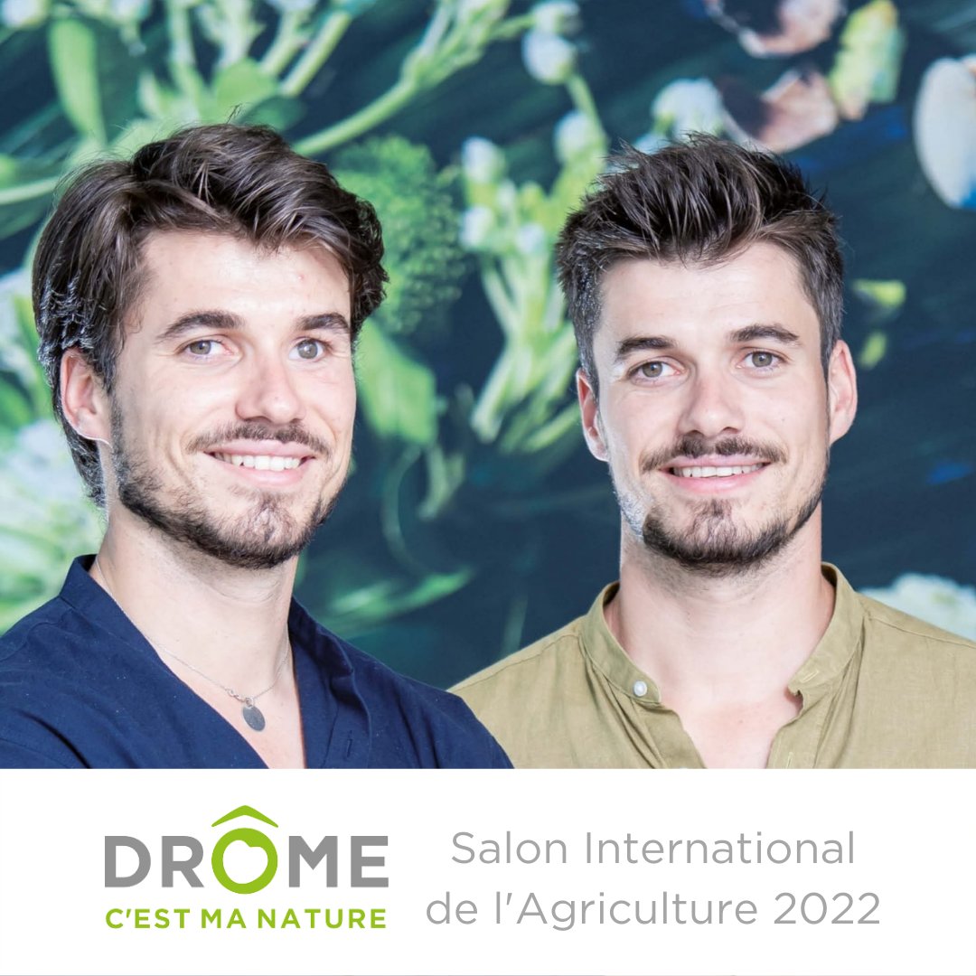 [#SIA2022] Quels ambassadeurs seront présents en ce 5ème jour de salon ?
👉 Nicolas &amp; Guillaume Bouvier : Fondateurs Gemelli 
👉 Jean-Pierre Royannez : Président, Chambre d’Agriculture de la Drôme 🐄
Un concours vous attend sur place 😉
#drome #dromecestmanature