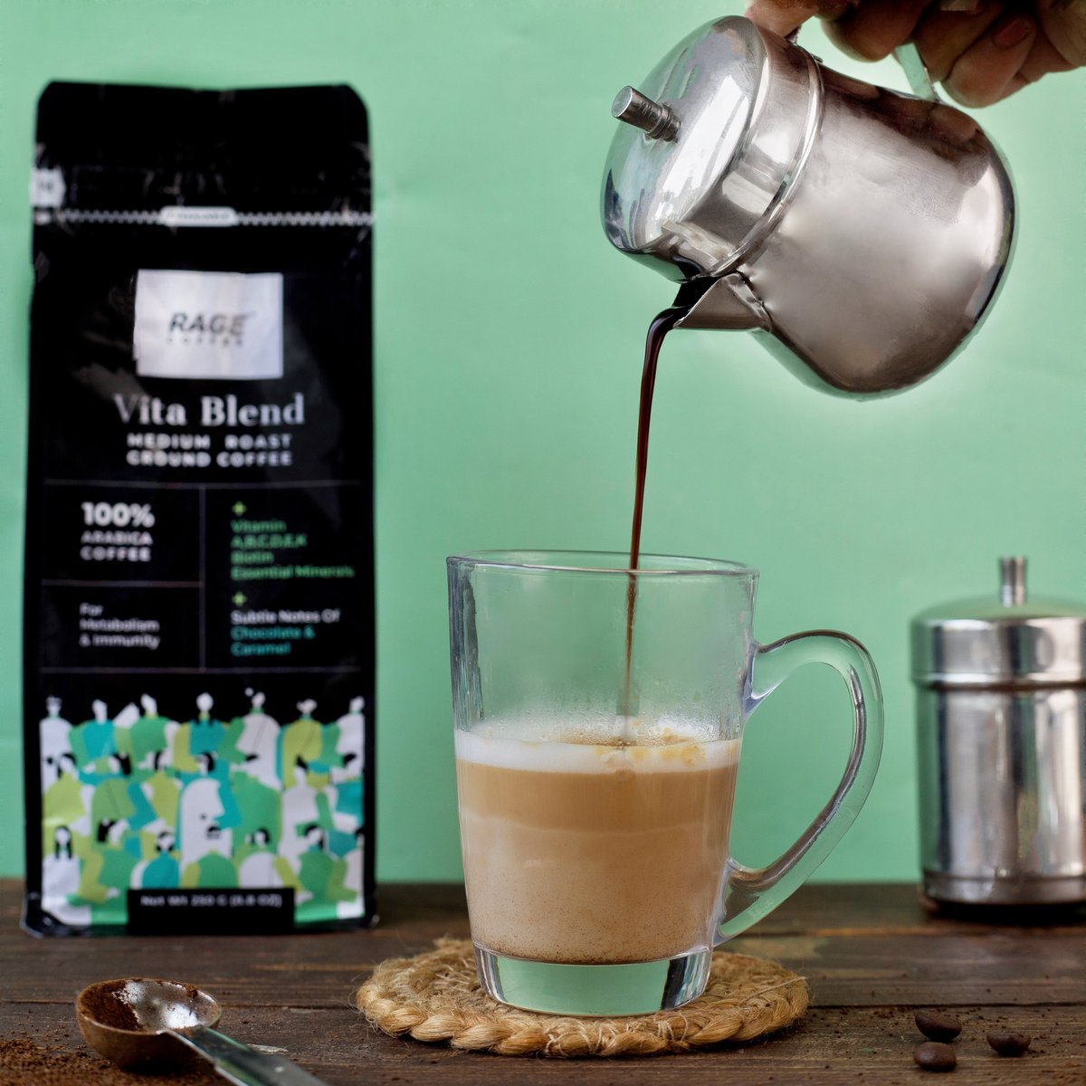 theragecoffee's tweet photo. Enjoy the subtle notes of Caramel and Chocolate with our signature Vita Blend 💜🤤
Buy 2 packs of ground coffee & get a South Indian filter free.
Apply code FREEFILTER while checking out. 🔥
#ragecoffee #groundcoffee #KeepRaging #coffee #Caffeine #delicious #perfectkick https://t.co/3h29Ch8YSv