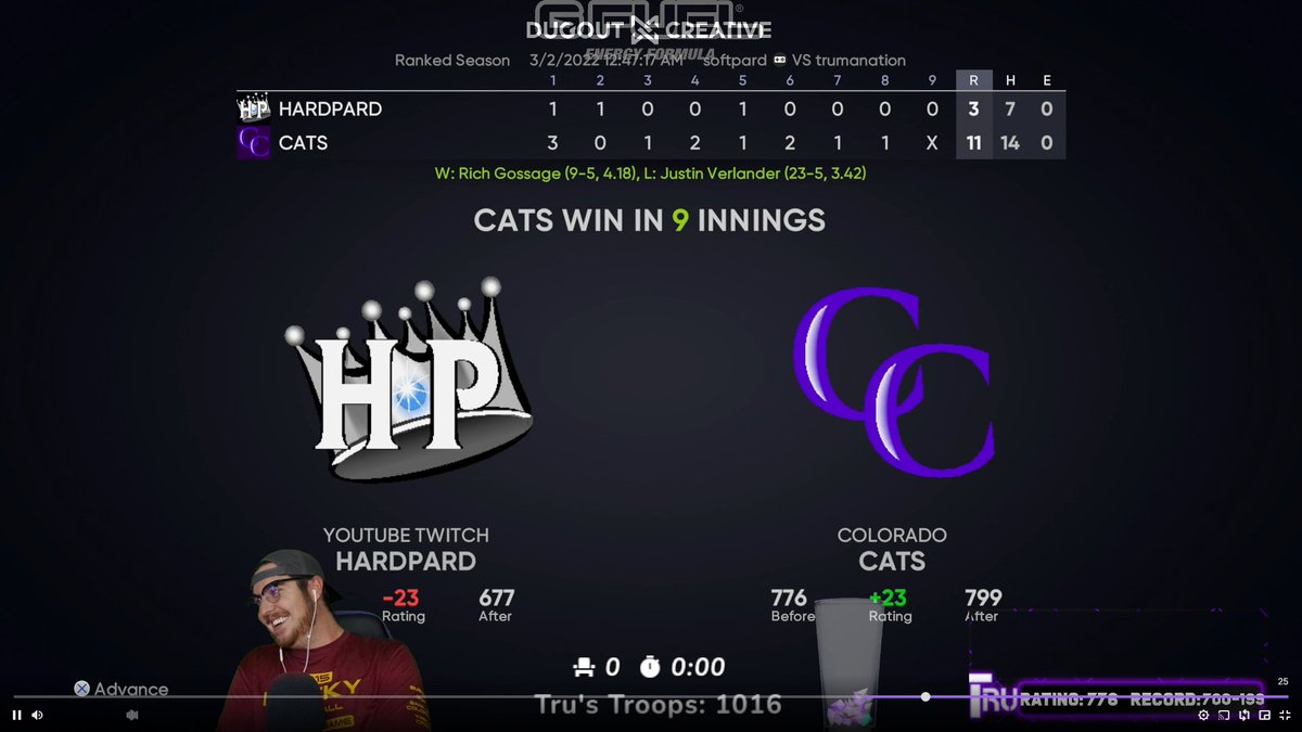Truma_Nation's tweet photo. . @sondraa looks like @trumanation_ spanked your son @Hardpard on MLB tonight....might need to ground him or something for losing to a shitter like TJ https://t.co/t2TlLSNyPZ