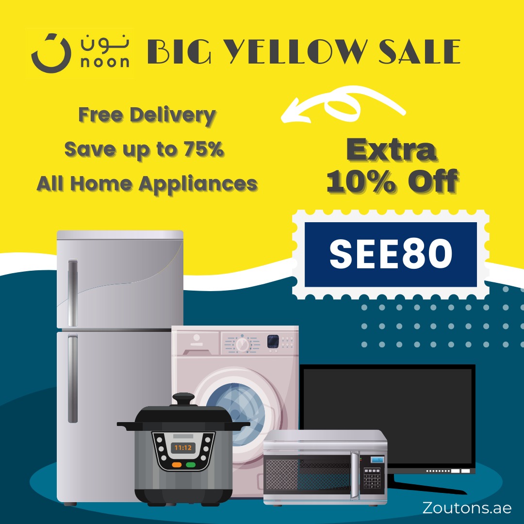 Zoutons UAE on Twitter "Home Appliances on sale noon Big Yellow Sale