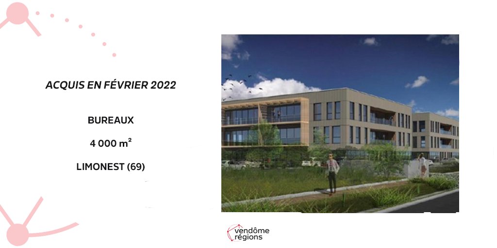 NormaCapital's tweet photo. 🚨 [#ACQUISITION] Nouvelle acquisition de #bureaux en VEFA pour la #SCPI Vendôme Régions à Limonest (69) ! 
-- 
Les investissements passés ne préjugent pas des investissements futurs. 
-- https://t.co/tpcrMClRz1