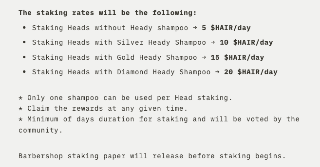HairToken's tweet photo. Heady Shampoo boosts the growth of $HAIR😌.

Different levels of Heady Shampoo will be randomly airdropped to all unlisted holder's wallets (1 random level shampoo per Head) starting this week. Info of when the snapshotting begins will be out soon. 

#diamondtownheads https://t.co/Svir9Y7Rbu