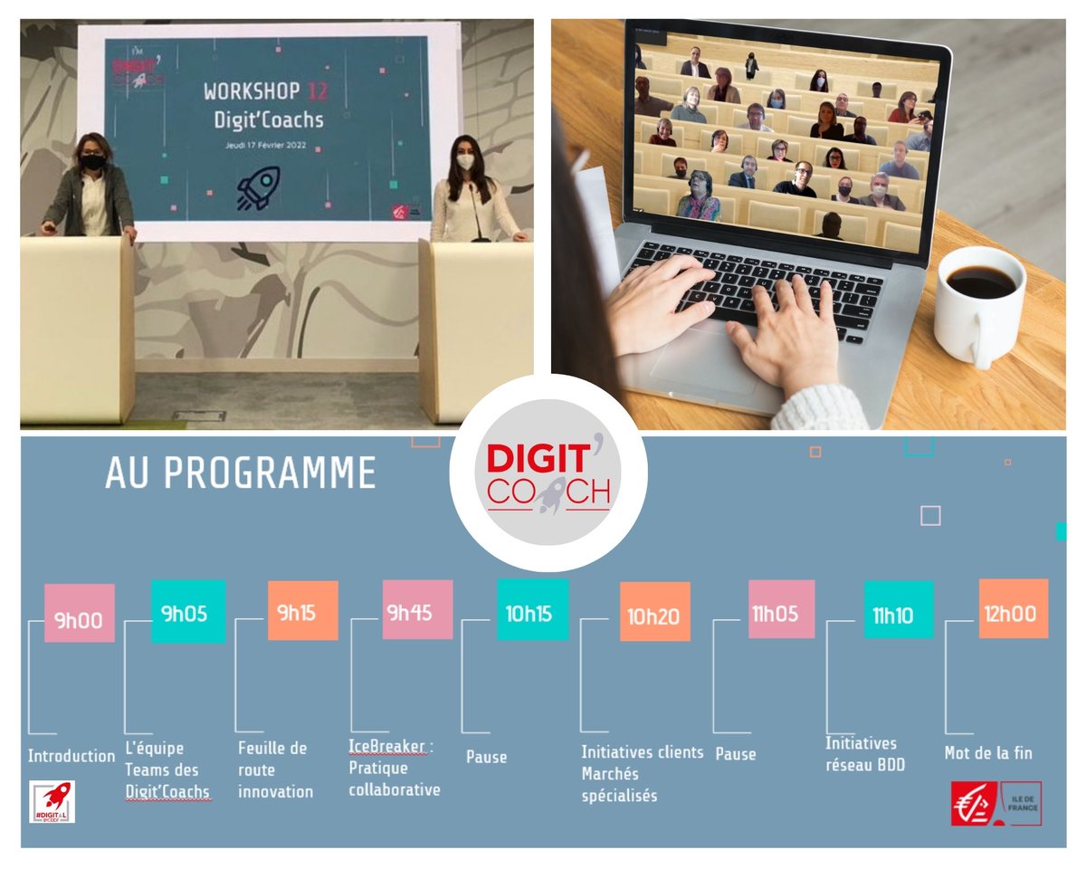 Douzième édition de notre rdv « Ambassadeurs digitaux » de la Caisse d’Epargne Ile de France, à distance ! Un pur moment de partages, de découvertes, de transversalité !
#TransfoDigitale <a href="/CE_iledefrance/">Caisse d'Epargne IDF</a> #DigitalbyCeidf
#Collaboratif #Transversalité