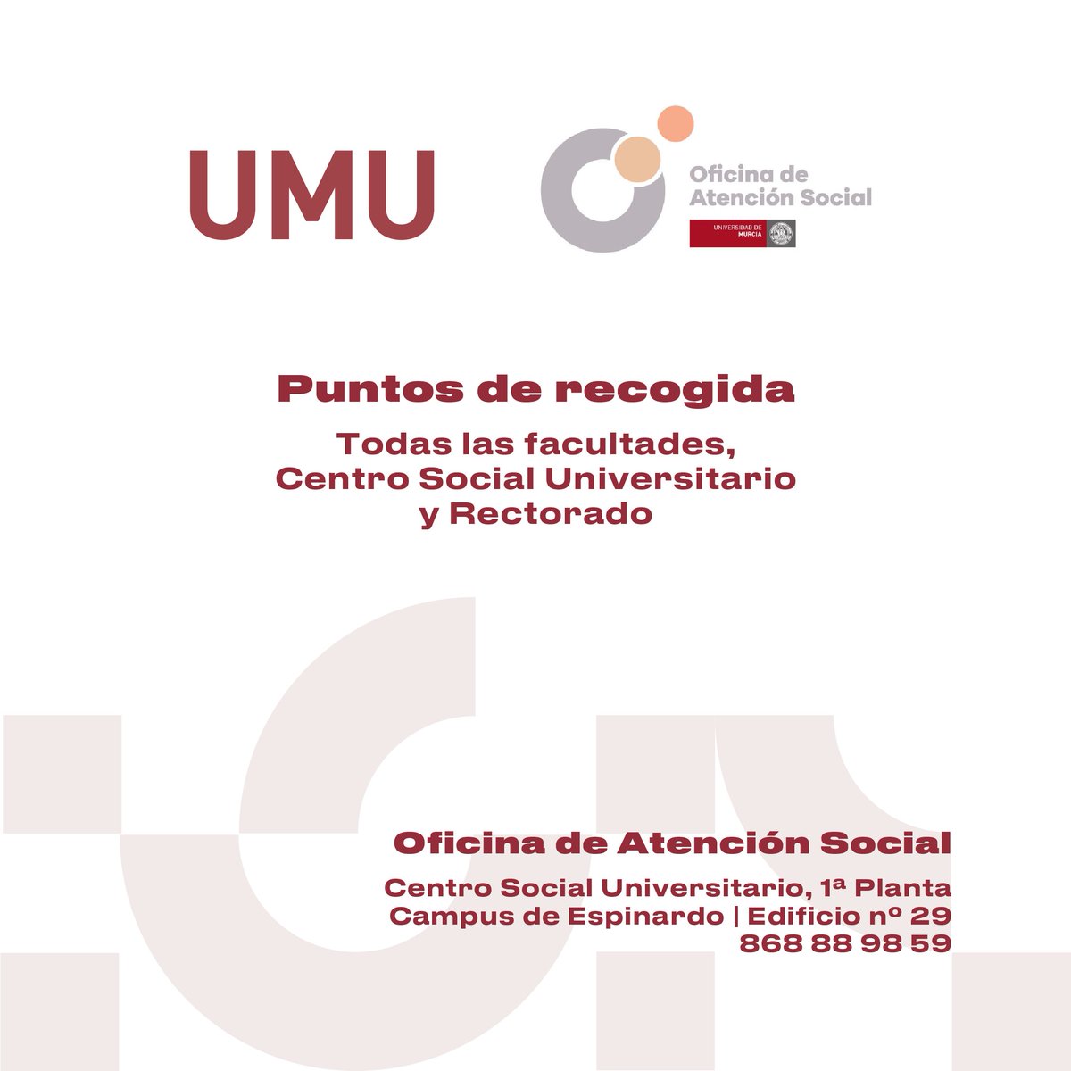 UMU's tweet photo. 🇺🇦 Desde la UMU, coordinado por la @OficinaSocialUM, estamos organizando una gran recogida de material sanitario y alimentos para Ucrania a partir de mañana, jueves 3 de marzo. Consulta cómo ayudar, aquí  ¡Muchas gracias! ➡️ https://t.co/1sl0k0ACTk https://t.co/54cKgdqZSP
