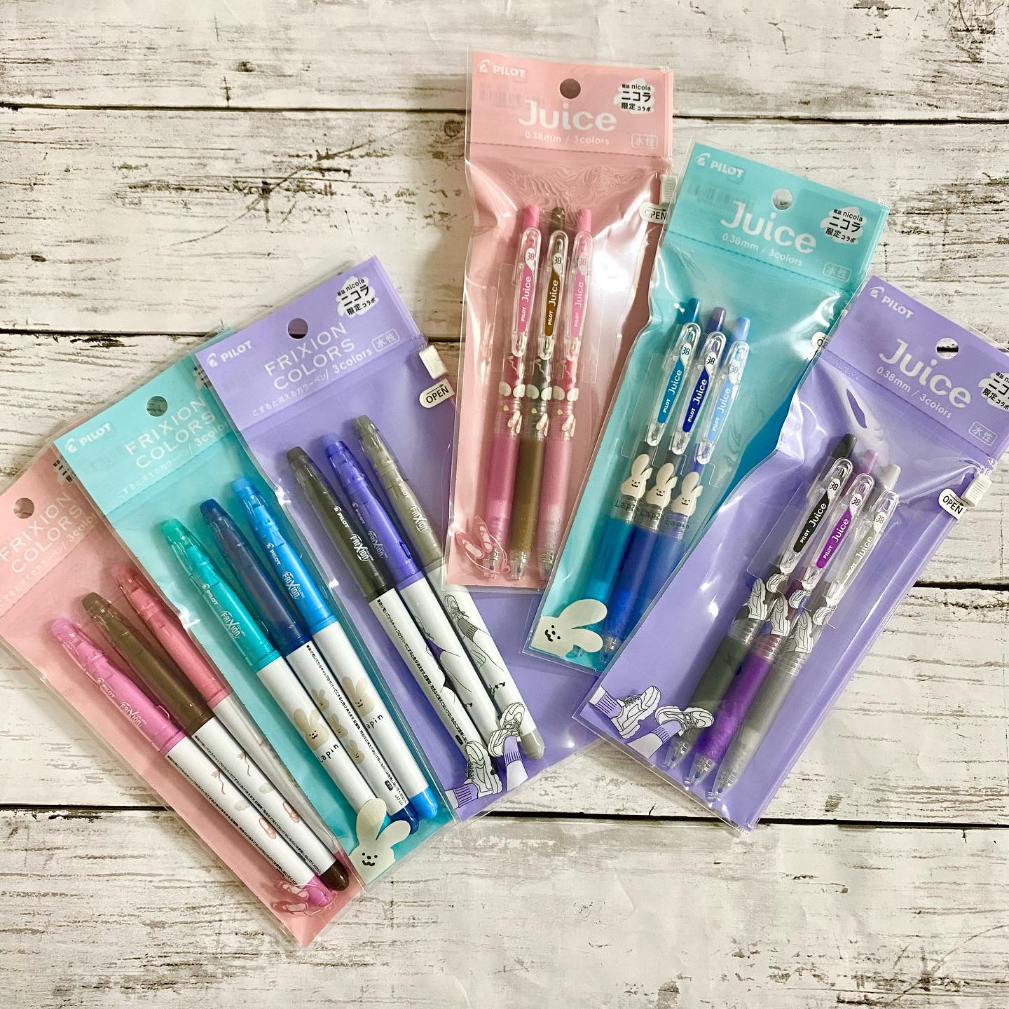 PILOT ジュース　juice   【限定】ニコラ　コラボ　ボールペン　9袋 PILOT ジュース juice 【限定】ニコラ コラボ ボールペン 9袋