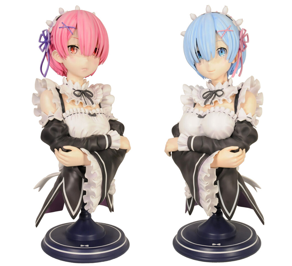 Re:ゼロから始める異世界生活より、レム＆ラムの1/1胸像（実物大）が各