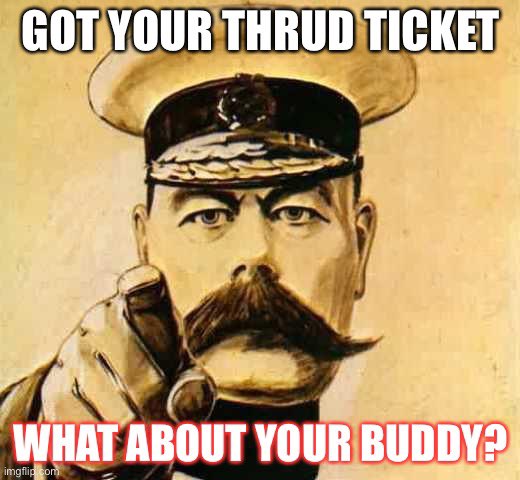 Are you all for Thrudball? Got your reservation in for your ticket?

What about your club/league mates? We were at 89/120 at close of play yesterday - get them whilst you still can!

thrudball.com/buy-a-ticket-f…

#BloodBowl #Thrudball #SquadChaos