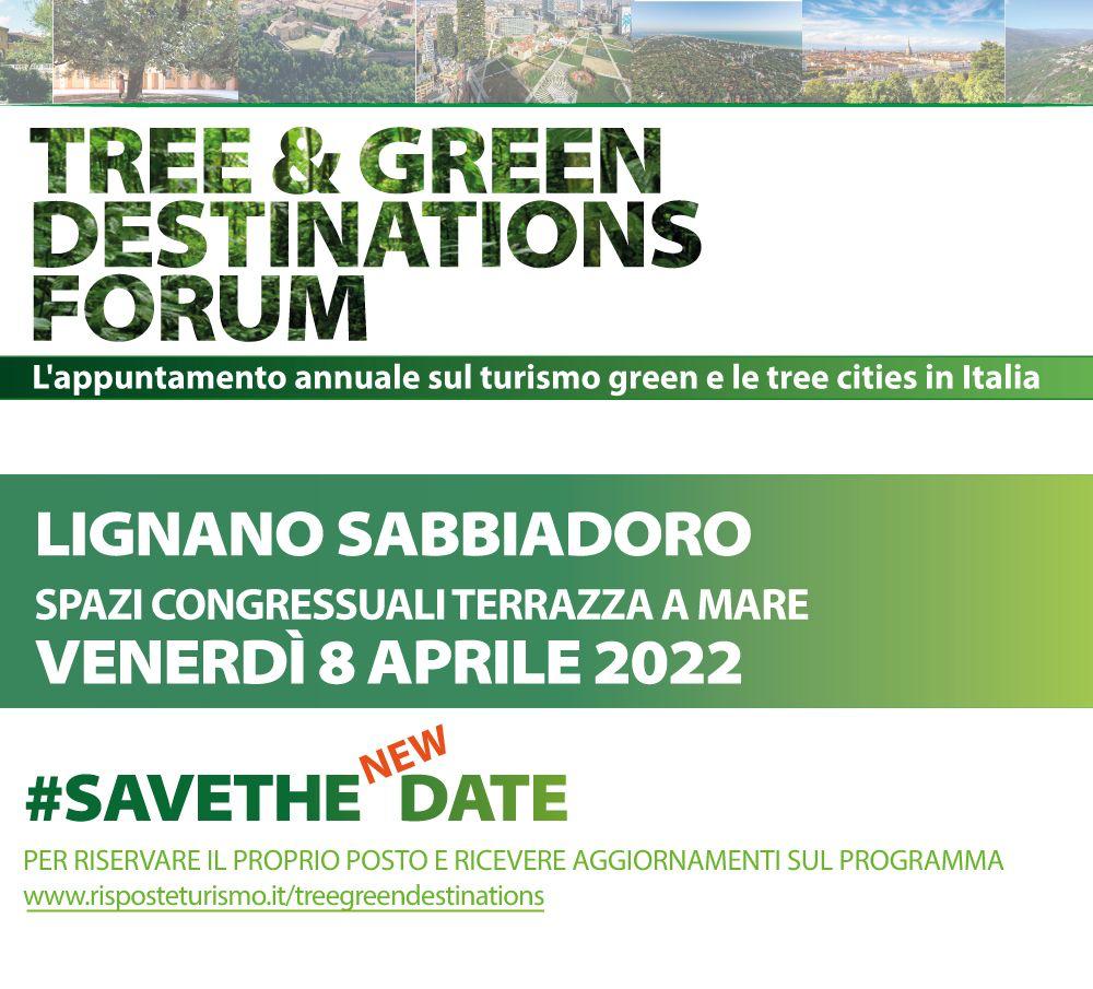 L’8 aprile a Lignano Sabbiadoro, il nuovo #Tree & #Green Destinations Forum, appuntamento sul #turismo green in #Italia. Accesso gratuito con accrediti limitati, lascia la mail per riservare il tuo posto > bit.ly/3sW2nat