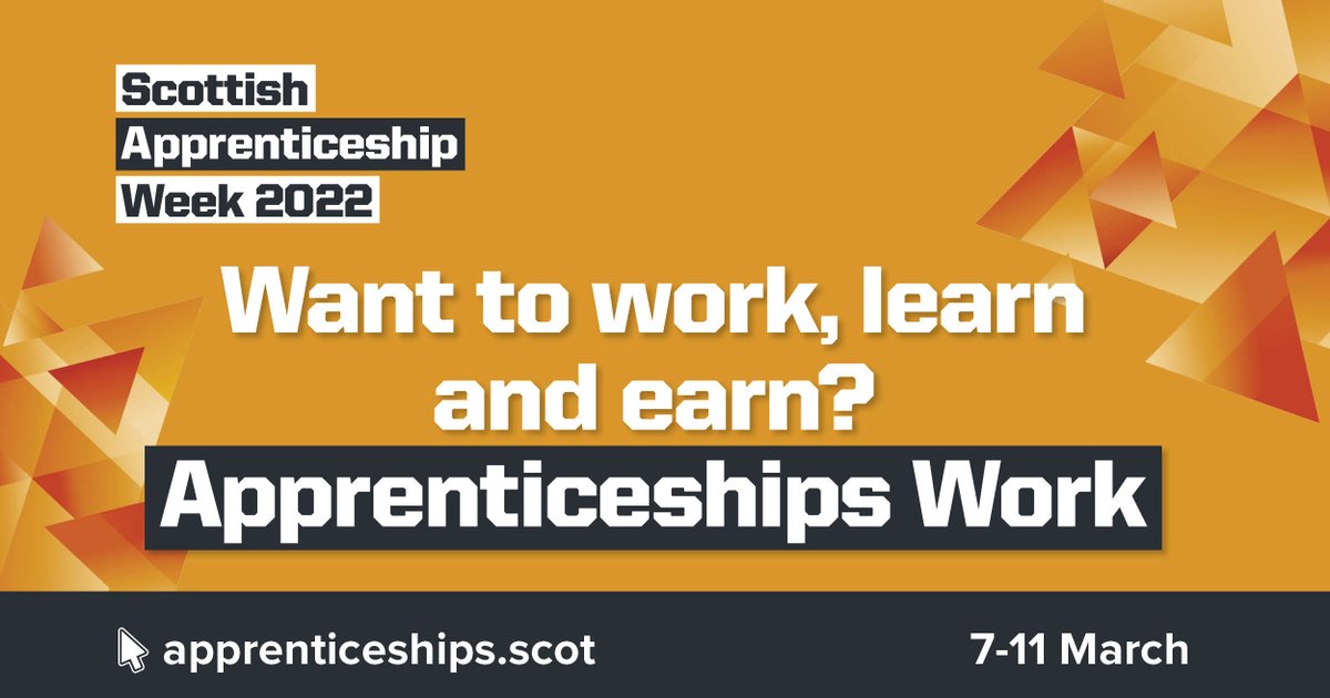 Wow! #ScotAppWeek22 is next week! It's a great opportunity for young people, parents and carers to learn about Foundation, Modern and Graduate Apprenticeships in Scotland. Follow <a href="/apprentice_scot/">Apprenticeships.scot</a> for all the updates!