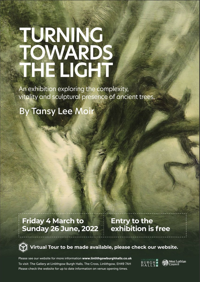 My solo exhibition’Turning Towards the Light’ opens at Linlithgow Burgh Halls this Friday 4th March and runs until 26th June
Full details here tansyleemoir.co.uk/about/exhibiti…