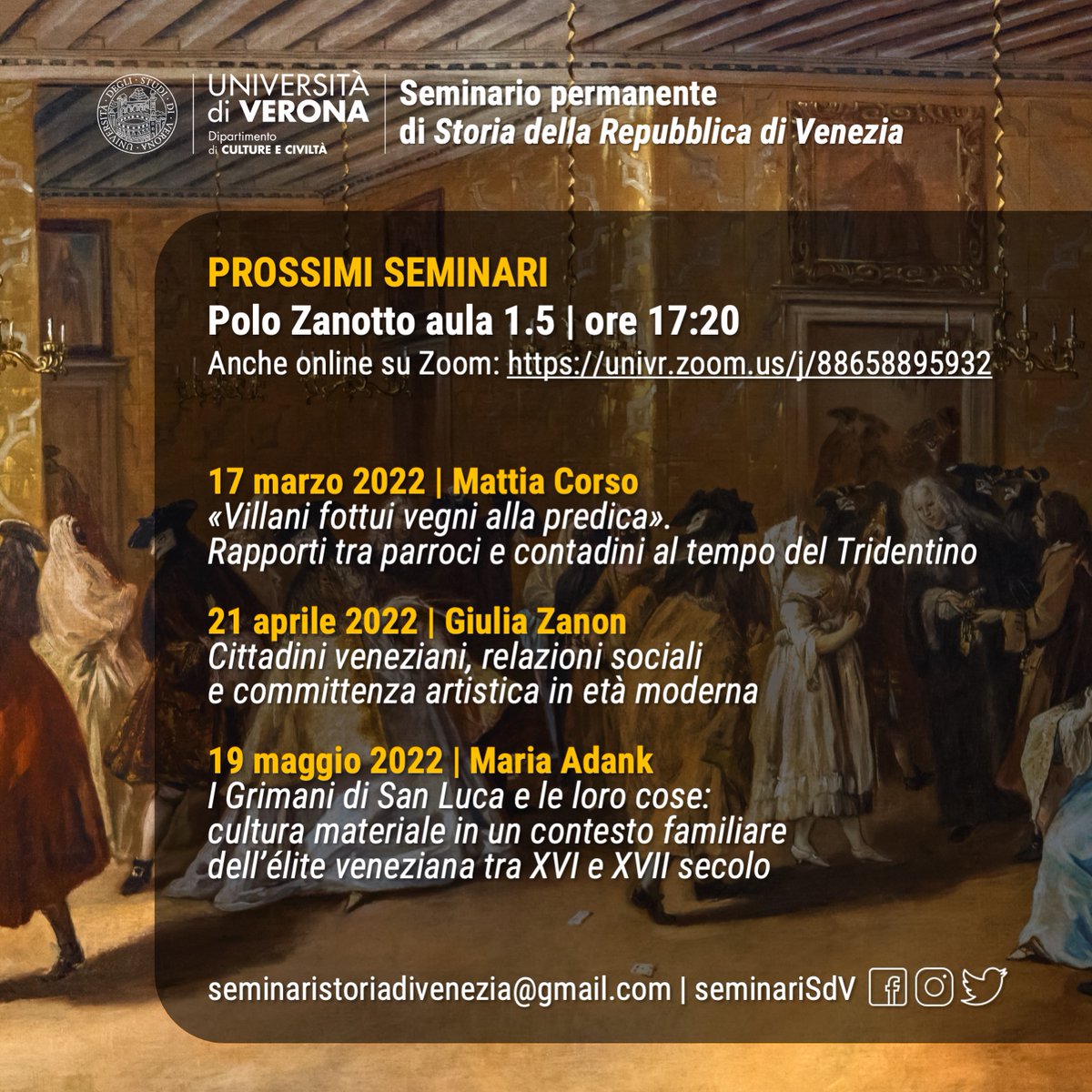 Seminari Storia di Venezia tweet media