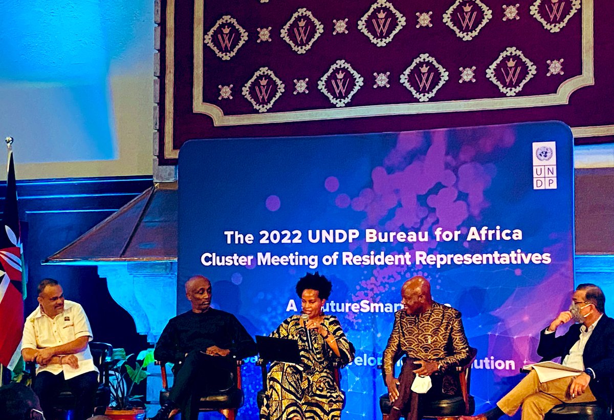 Happening now: interesting panel, moment of reflection on @UNDP delivering #Development amidst #Complexity. 

@UNDPAfrica RRs 2️⃣0️⃣2️⃣2️⃣ cluster meeting 

#FutureSmartAfrica