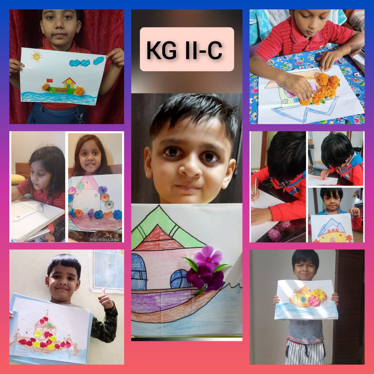 SAI_Edu_In's tweet photo. House On Move
The students of KG II had an exciting activity called 'house on move' where they drew a house boat and pasted real flowers on the boat. This activity was done to recapitulate the concept of houses on move.
#houseonmove
#houseboat
#naturalisticintelligence https://t.co/l0WNKjZocw