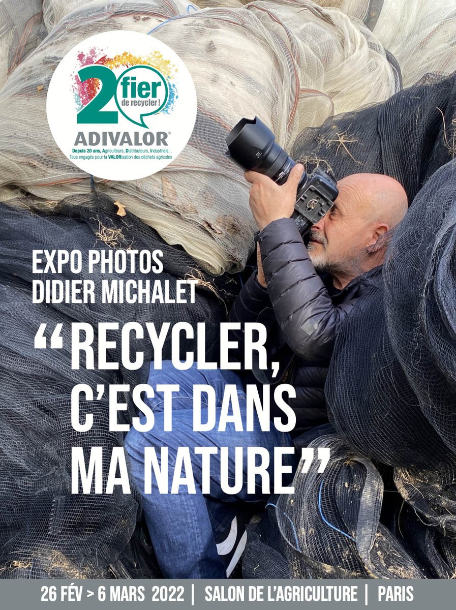 adivalor's tweet image. 🎂 Nous fêtons nos 2️⃣♻️ ans au salon international de l’agriculture #SIA2022 avec une expo photos événementielle #RecyclerCestDansMaNature.

A ceux qui sont au salon -&amp;gt; qu'en pensez-vous ❓ L'avez-vous vue❓

Plus d'info ici ⬇️
adivalor.fr/actualites/ind…