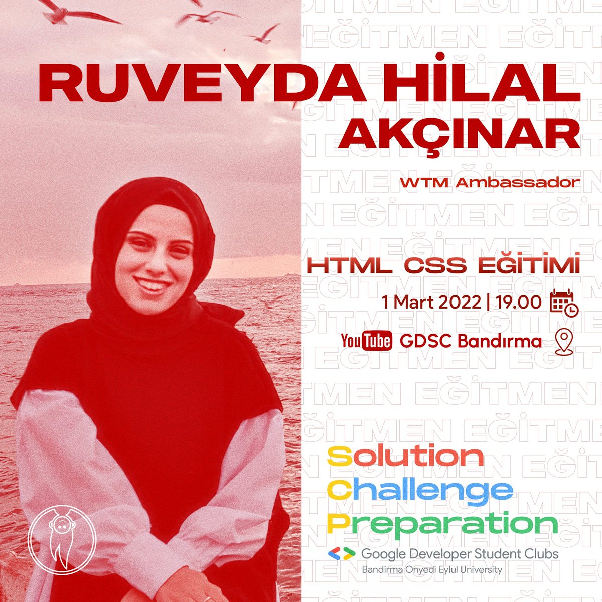 Dün gerçekleştirmiş olduğum Html CSS yayınına katılan herkese teşekkür ederim 🥳
<a href="/gdscbanu/">GDSC Bandırma Onyedi Eylül University</a>