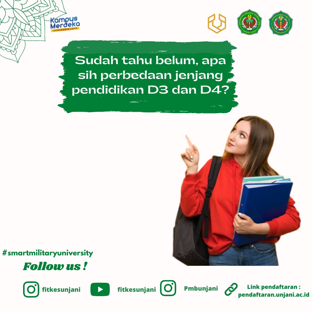 stikes_ayani's tweet photo. Tahukah kamu bahwa pendidikan tinggi memiliki beberapa jalur? Dua di antara jalur pendidikan tinggi yang umum dikenal adalah akademik dan vokasi. Sedangkan pendidikan vokasi memiliki jenjang diploma, mulai dari D1 hingga D4. https://t.co/FNHkKNjt7L