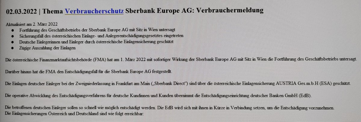 Sberbank Europa in Wien wurde von der Bankenaufsicht geschlossen.