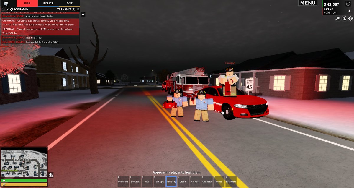 GohServer's tweet image. 2/3/2022
Playing ERLC as a firefighter.
@Clinkgoh @parkergoh_1