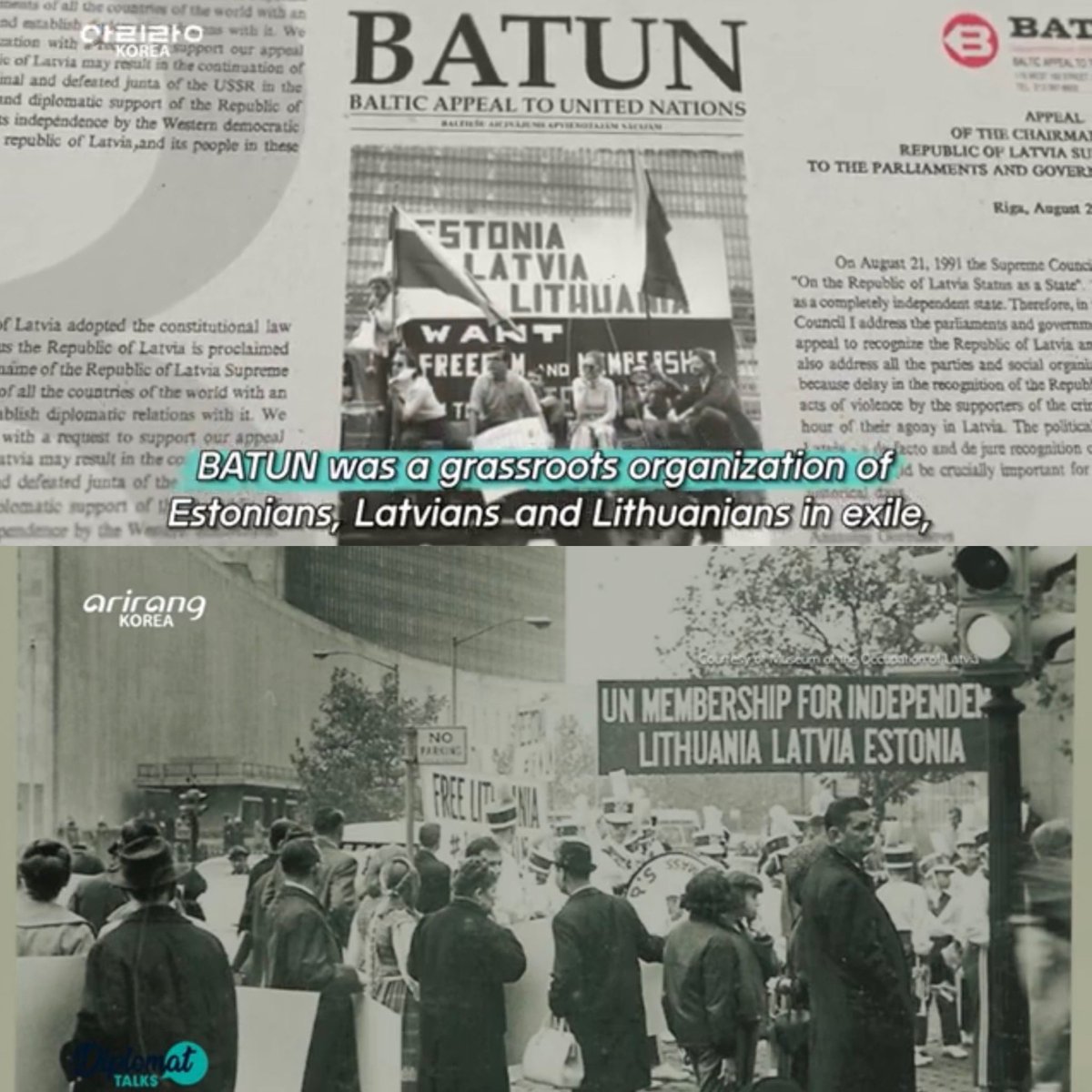 LVinKorea's tweet photo. Watch 🇱🇻 Ambassador @ArisVigants interview about the historic 🇪🇪🇱🇻🇱🇹 Baltic Appeal to the United Nations 🇺🇳 (#BATUN) and Latvia’s 🇱🇻 restoration of #independence ✌️ on @Diplomat_talks by #Arirang TV
#StandWithUkraine 🇪🇪🇱🇻🇱🇹🇺🇦🇰🇷
#StopRussianAggression 🛑
https://t.co/2kfZeGLZGt https://t.co/pyFDJhfFyp