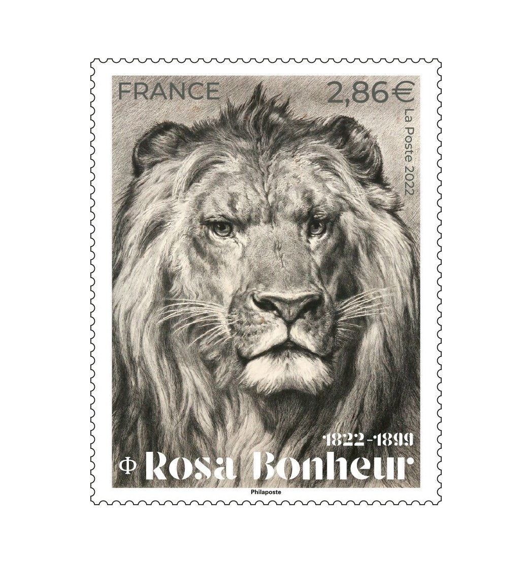 PhilatelyTimes's tweet photo. #FrancePost will issue a Lion Stamp to celebrate bicentenary of birth of Rosa Bonheur (1822-1899) - a French Artist.
#LaPoste #Stamps #AnimalsOnStamps #Philately https://t.co/gP2QVRC4Xd