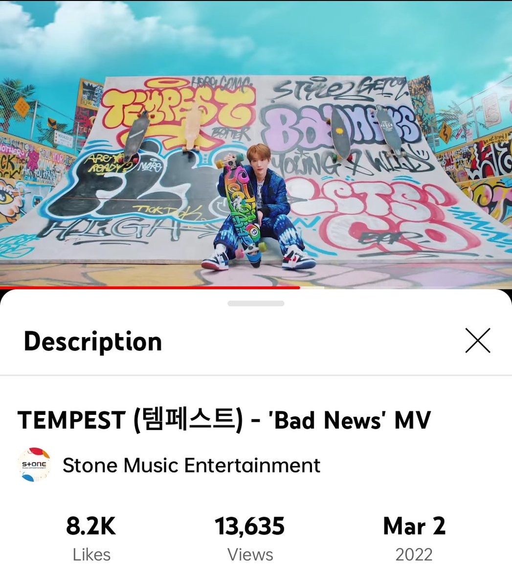 hanbinstreaming's tweet photo. TEMPEST BAD NEWS MV has reached 13k views and 8.2k likes after 5 minutes! We can do it for TEMPEST! Fighting! ❤️🔥

TEMPEST BAD NEWS MV OUT NOW
#GetReadyForTEMPEST
#Sẵn_sàng_cho_ngày_TEMPEST_debut
#템페스트_준비완료_오늘데뷔 https://t.co/F9ZkRlNCHj