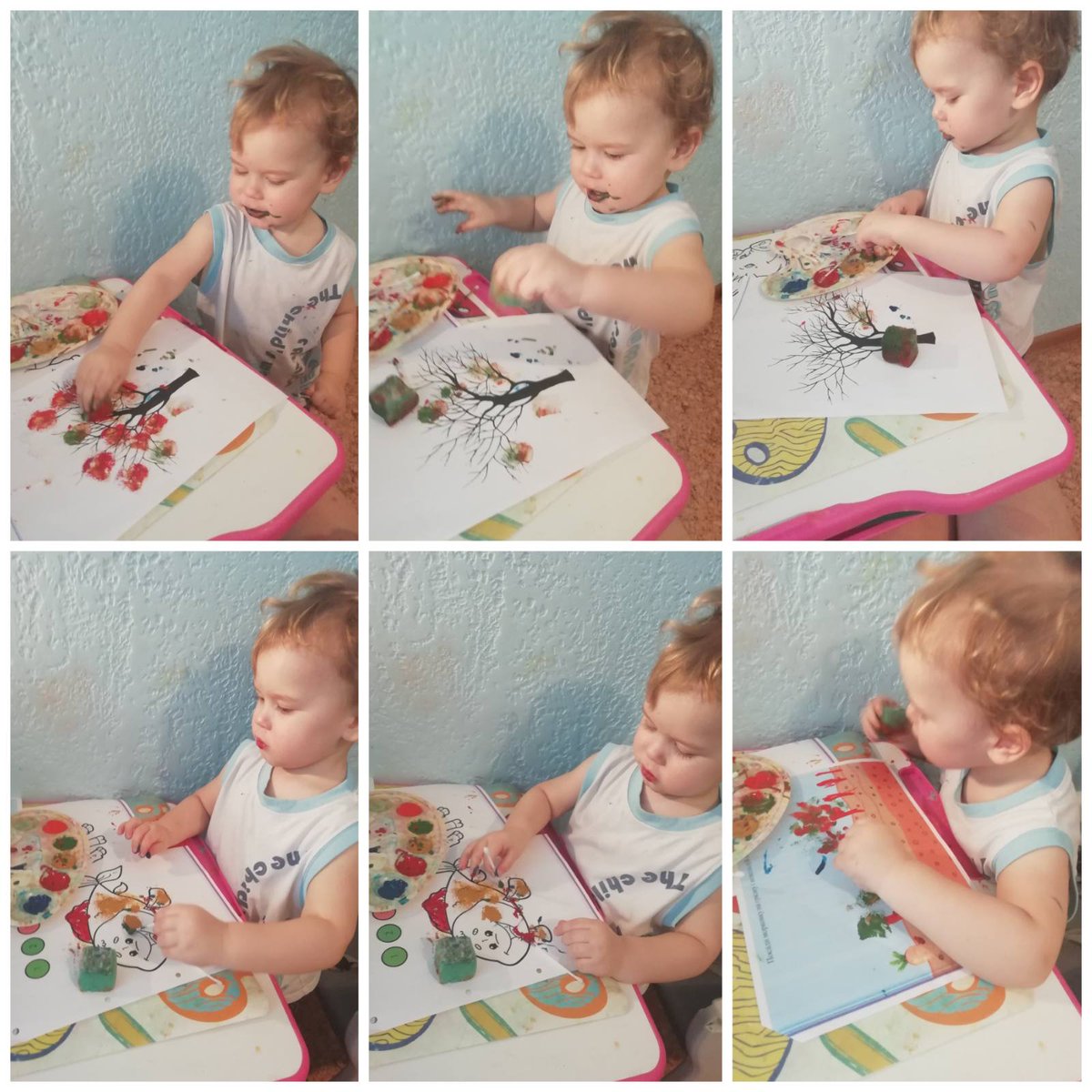 #Детскийсад18 #Горошинки #Занимаемсядома Нетрадиционные техники рисования являются замечательным способом создания маленьких шедевров