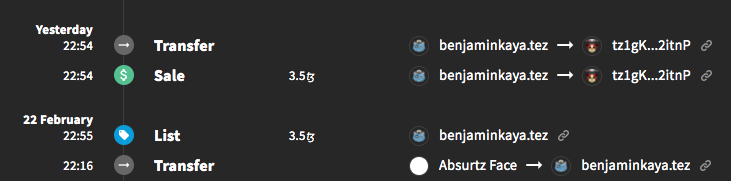 AbsurtzFace's tweet photo. GM!
It's happening.
Our first secondary sale, congratulation to both of you!
We still have a lot of Absurtz Face
https://t.co/6fpDIf6vOI
👽📈
#AbsurtzFace https://t.co/ZLyBXl97hI