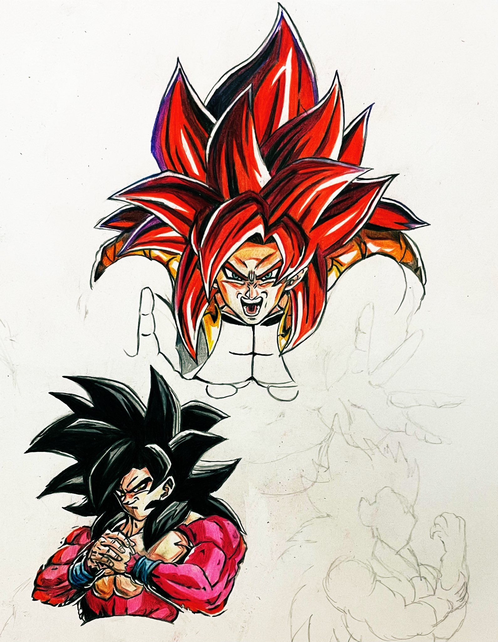 ドラゴンボール ドッカンバトル ゴジータ ステッカー 超サイヤ人4ゴジータ ステッカー ドッカンバトル ドラゴンボール