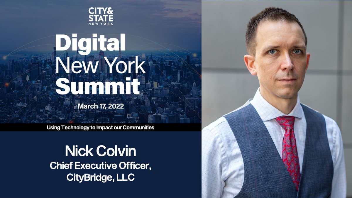 CSNY_Events's tweet photo. Join us for our #DigitalNY Summit on 3/17 where @LinkNYC's Nick Colvin will join a discussion on using technology to impact our communities!
Find out more & register here: https://t.co/DCB2SfFxoM https://t.co/4xTxJvln1g