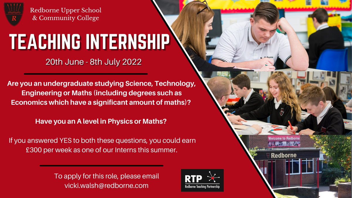 Calling all #STEM undergraduates! Paid Teaching #Internship recruiting now.