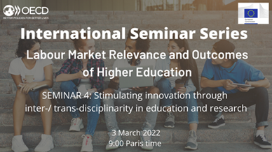 WPZ Research (@wpzresearch) on Twitter photo Stimulating innovation through inter-/transdisciplinarity in education and research!
Our next webinar under the <a href="/OECDEduSkills/">OECD Education</a> LMRO Initiative will take place tomorrow March 3rd at 09.00am!
More details and registration: bit.ly/3BdCuH4
#oecdeducation #highereducation Stimulating innovation through inter-/transdisciplinarity in education and research!
Our next webinar under the <a href="/OECDEduSkills/">OECD Education</a> LMRO Initiative will take place tomorrow March 3rd at 09.00am!
More details and registration: bit.ly/3BdCuH4
#oecdeducation #highereducation
