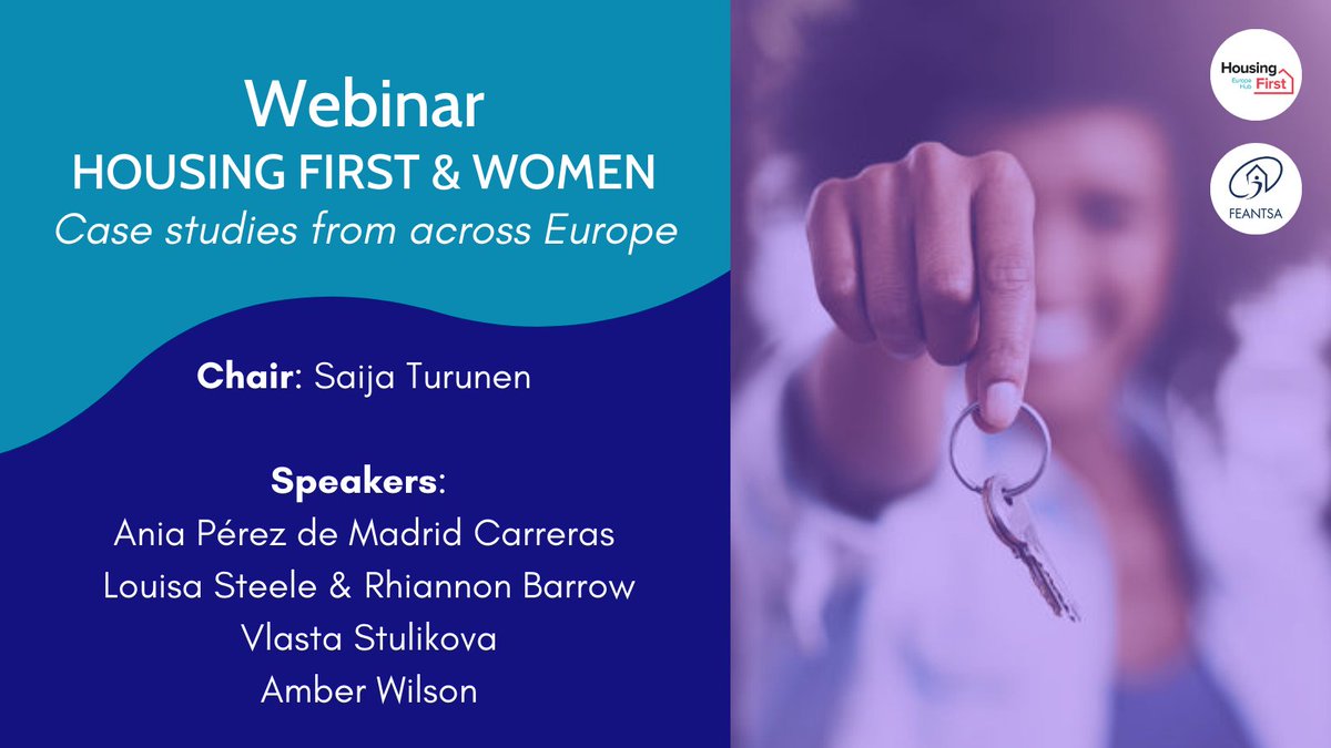 📢 Meet the speakers for our Housing First &amp; Women webinar.

♀️ Join in on #InternationalWomensDay and discuss how #HousingFirst can ensure to meet the specific needs of women experiencing #homelessness.

✍️ Register here: bit.ly/3h1Ky4u