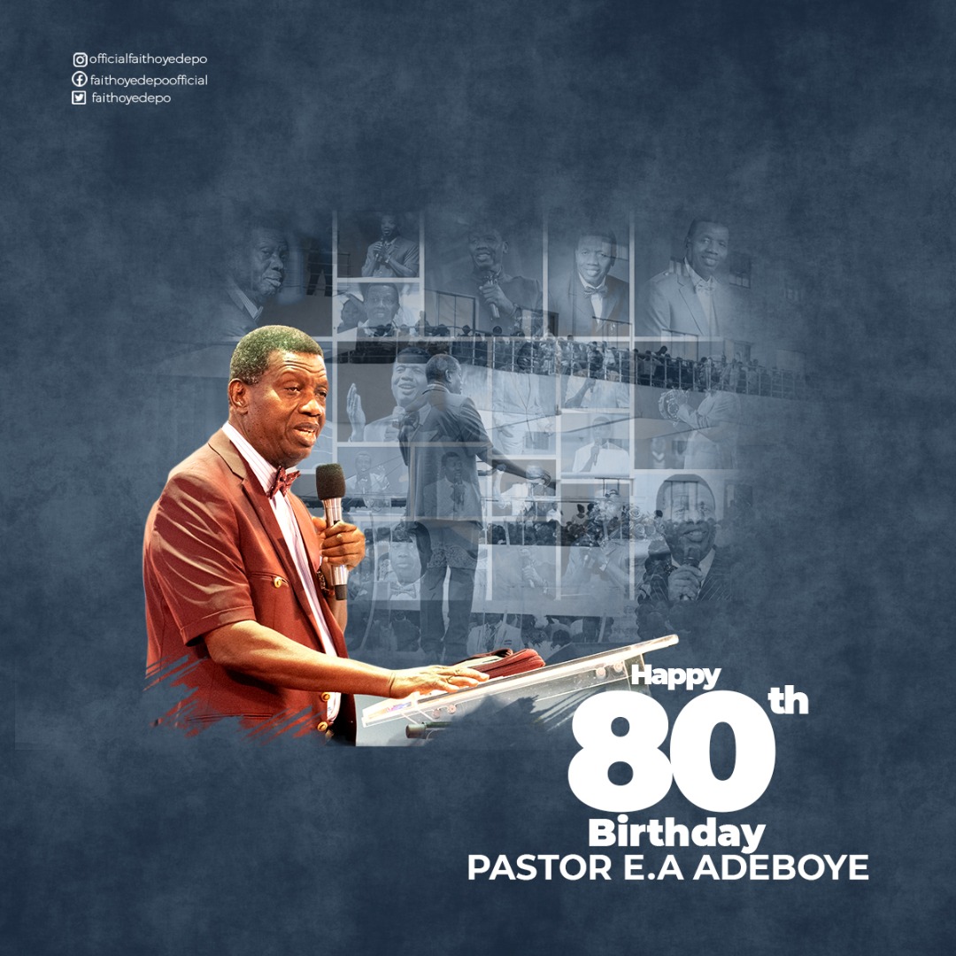 FaithOyedepo's tweet photo. Daddy E.A Adeboye, I join the host of heaven and all your children around the world to celebrate God’s faithfulness and mercies.

Thank you for all your love and support to myself and family.

It’s my prayer that you will finish well in Jesus’ name, amen! 
@PastorEAAdeboye https://t.co/p0wOSjaVHR