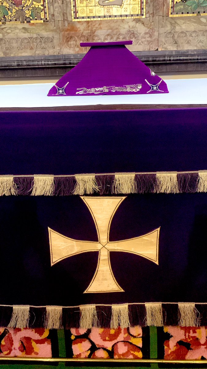 Back to purple for the beginning of Lent.
