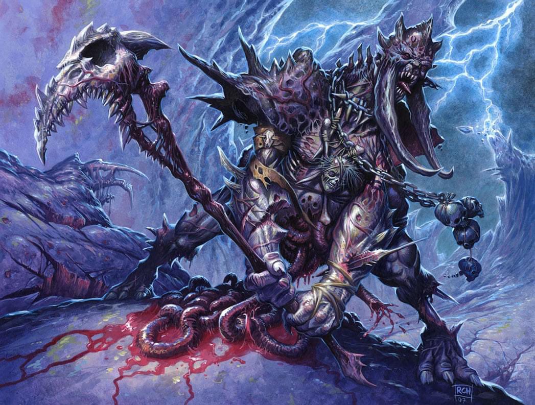 I haven't been offered many Black cards for Magic over the years. happy to  do more horror themed art. Magic card of the Day: Viscera Dragger. #mtg  #mtgartist #mtgart #mtgartwork #magicthegathering #magicthegatheringartwork  #