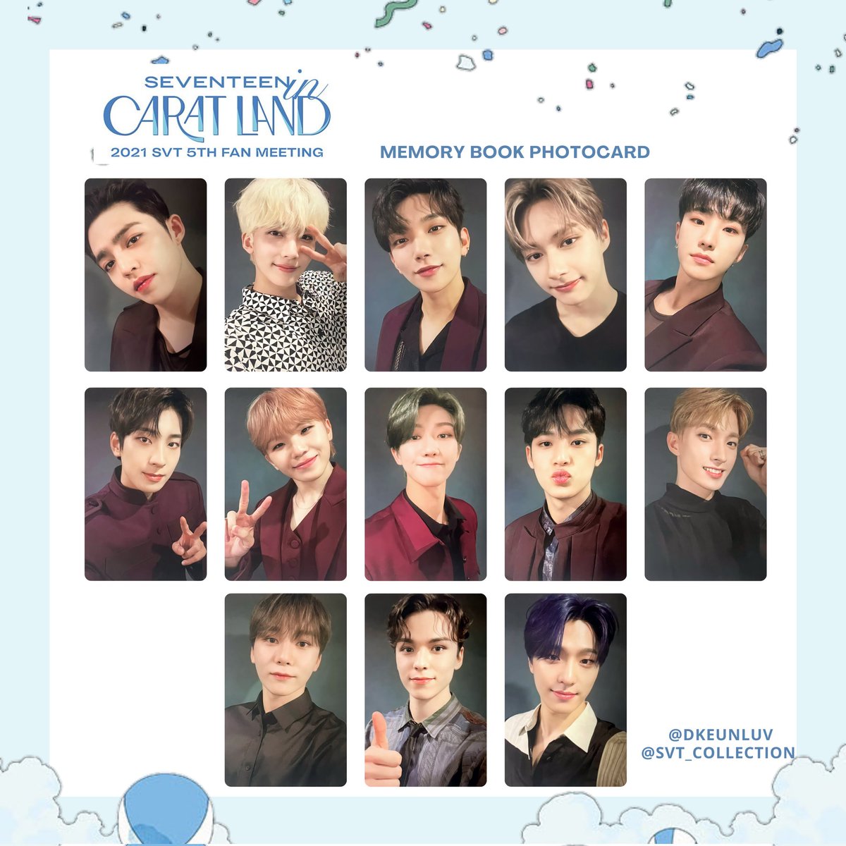 SEVENTEEN 2021 5th ファンミcarat land トレカ SEVENTEEN セブチ トレカ一覧 2021 SVT 5TH FAN MEETING SEVENTEEN in