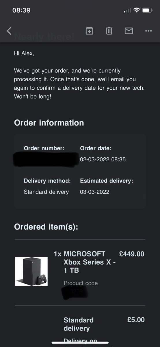 Alexp34437349's tweet photo. @currys received email from you saying the Xbox series x is back in stock, Order goes through successfully on a gift card which has £799 on it and then it gets cancelled? I go onto the website and the Xbox is now not on there to order? Rang customer service and they were no help! https://t.co/OFsFJj369P