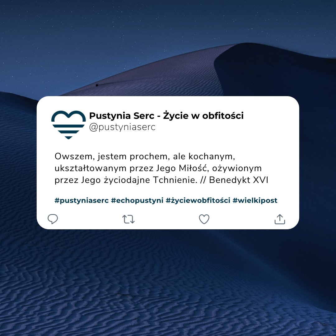 pustyniaserc's tweet photo. Przed Tobą, Ojcze, stajemy skruszeni
I obciążeni winami,
A niosąc w sobie bezsilną samotność,
Szukamy Twojej pomocy...
(Hymn z Jutrzni)

#pustyniaserc #echopustyni #życiewobfitości #wielkipost https://t.co/LScpZbOXZn